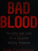 Book cover: Bad Blood by John Carreyrou (2018)