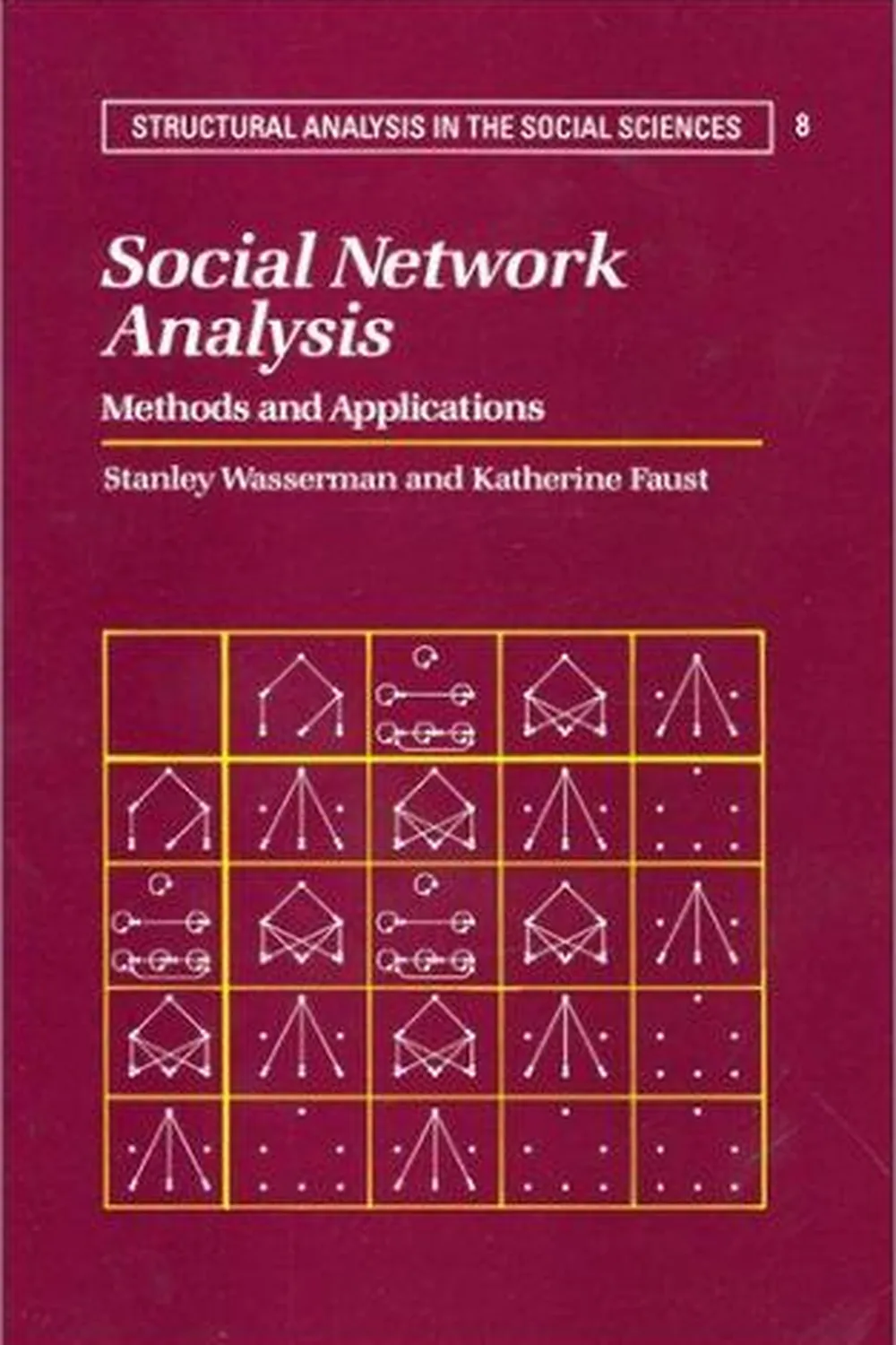 Book cover: Social Network Analysis by Stanley Wasserman, Katherine Faust (1994)