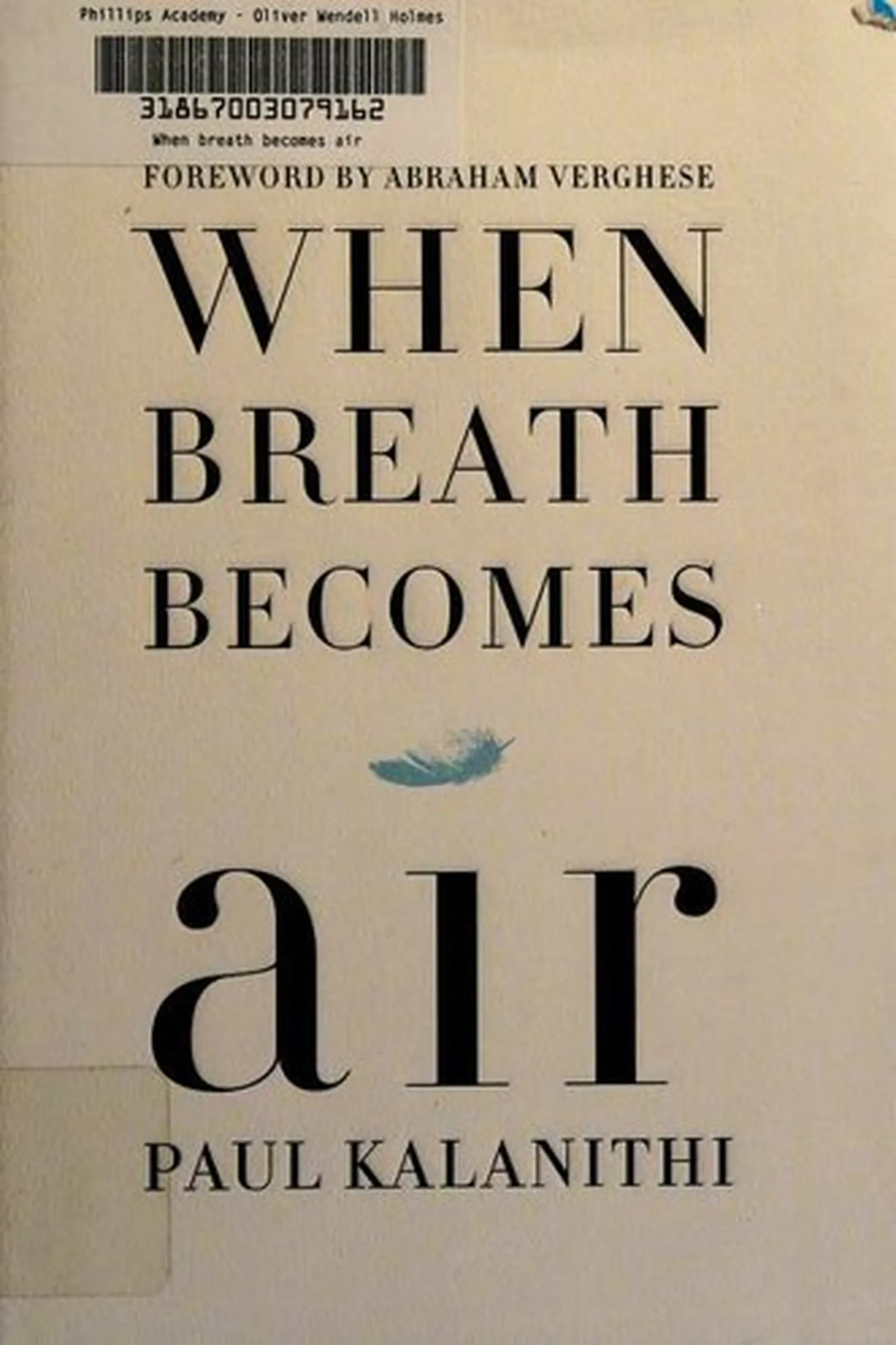 Book cover: When Breath Becomes Air by Paul Kalanithi (2016)