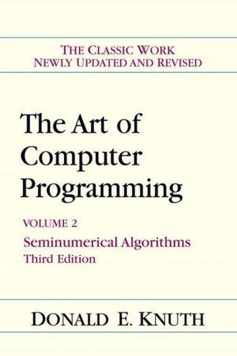 Book cover: The Art of Computer Programming by Donald Knuth (1968)