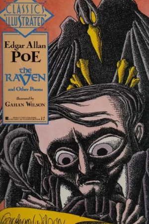 Book cover: The Raven and Other Poems by Edgar Allan Poe (1845)