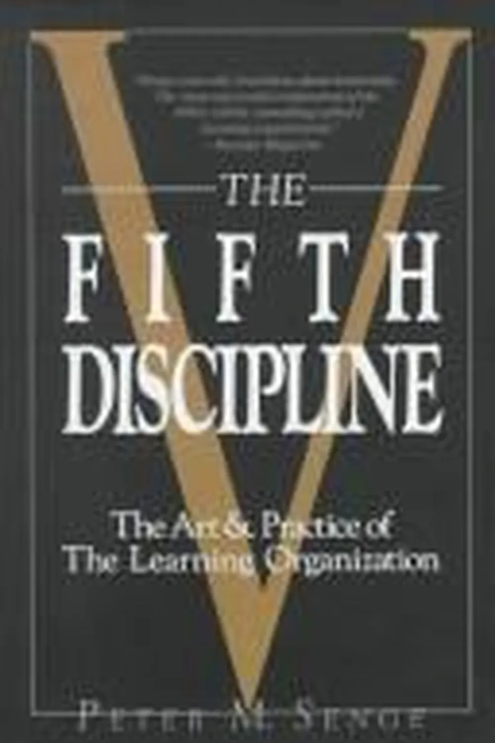 Book cover: The Fifth Discipline by Peter Senge (1990)