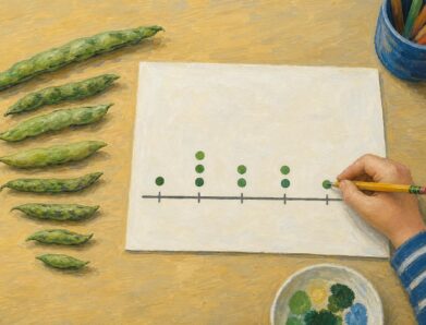 Math Line Plot: Each Mark a Measurement, Each Stack a Count
